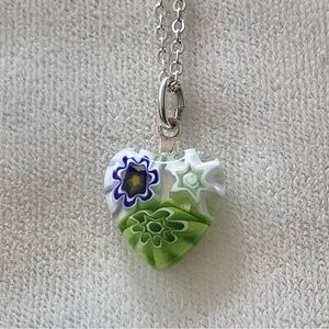 🌹2@25🌹 Murano Venetian glass heart.